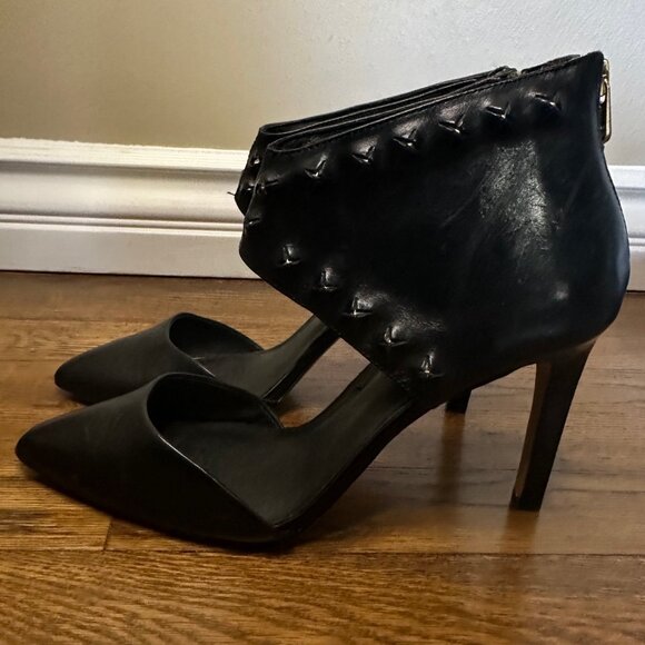 Elliott Lucca- Caterina Peekaboo Studs Heels, Black- Size 8 - Picture 4 of 12